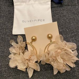 Olive + Piper Malva hoop earrings
